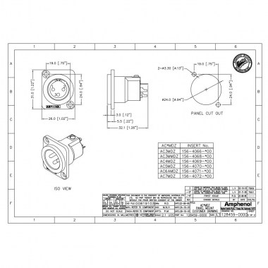 Amphenol AC3MDZ Разъемы